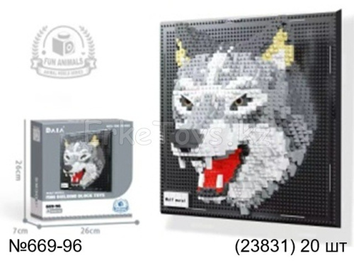 картинка Конструктор 3D Волк от магазина Игрушек