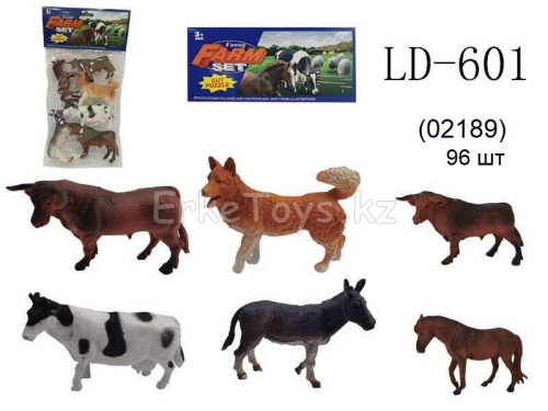 картинка Животные домашние в пакете от магазина Игрушек