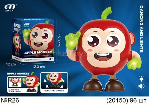 картинка Обезьянка яблочная на батарейках от магазина Игрушек