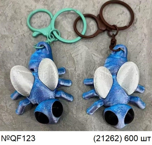 картинка 3D фигурка брелок Насекомое 12 шт в уп от магазина Игрушек