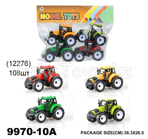 картинка Трактор из 4 шт в пакете от магазина Игрушек